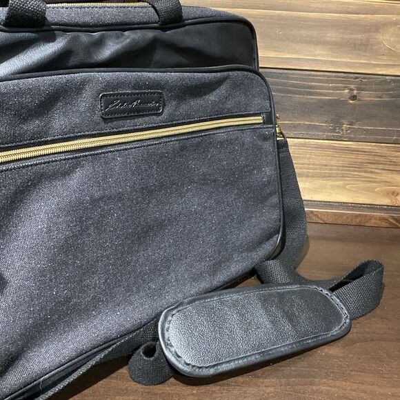 Eddie Bauer Charcoal Laptop Ipad Travel Business Bag - Picture 4 of 11